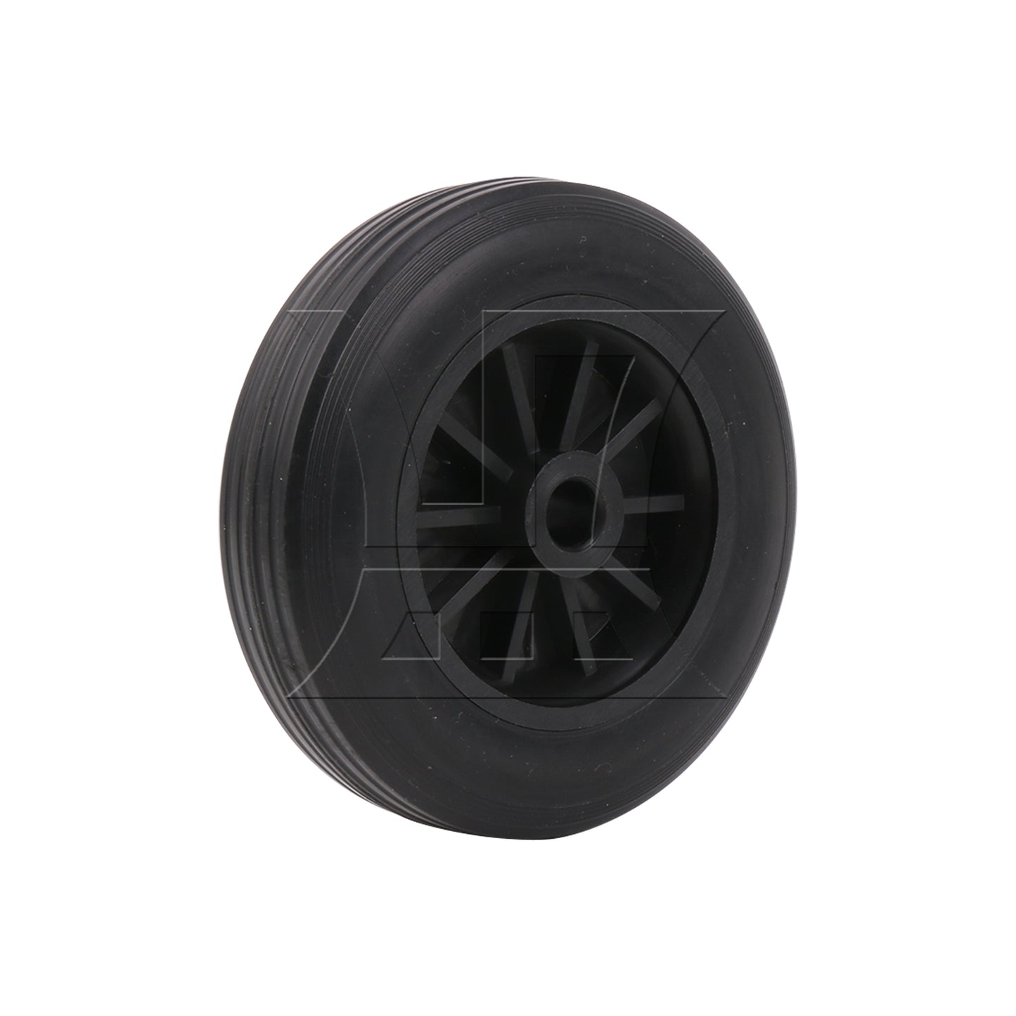 BQLZR Black Rubber Hand Truck Wheel Tire for Dolly Compressor 5 Inch D 0.5 Inch Bore