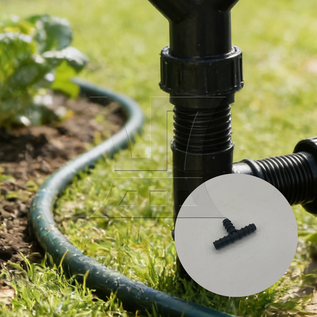 BQLZR 1pc Barb Drip Tee Connector Fitting 16mm for Lawn Fogging