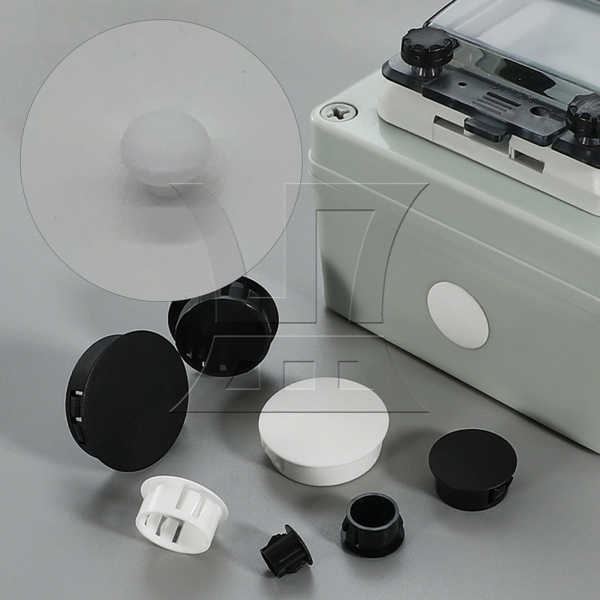 BQLZR 1pc Furniture Plastic Hole Plug 4.5mm White for Shelves Cabinets