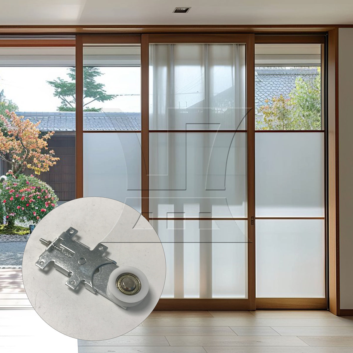 BQLZR 1pc Cabinet Sliding Door Pulley Roller Bottom for Wardrobe Door Pulls Partition Door Pulls