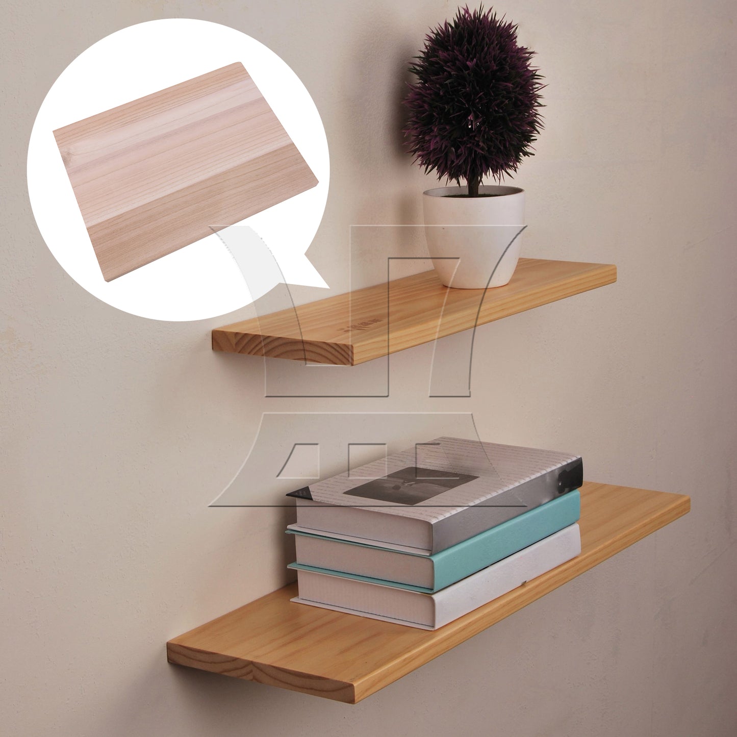 BQLZR Solid Wood Board for DIY Furniture Wardrobe Partition 15.75" x 11.81" x 0.79"
