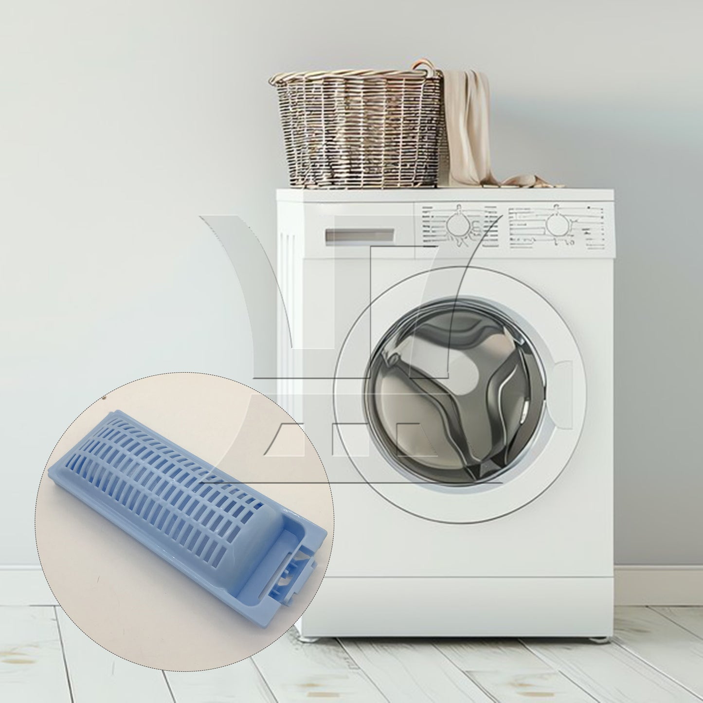 BQLZR 2pcs Plastic Washing Machine Filter H0030810341 for Washing Machine Lint Filter Repair