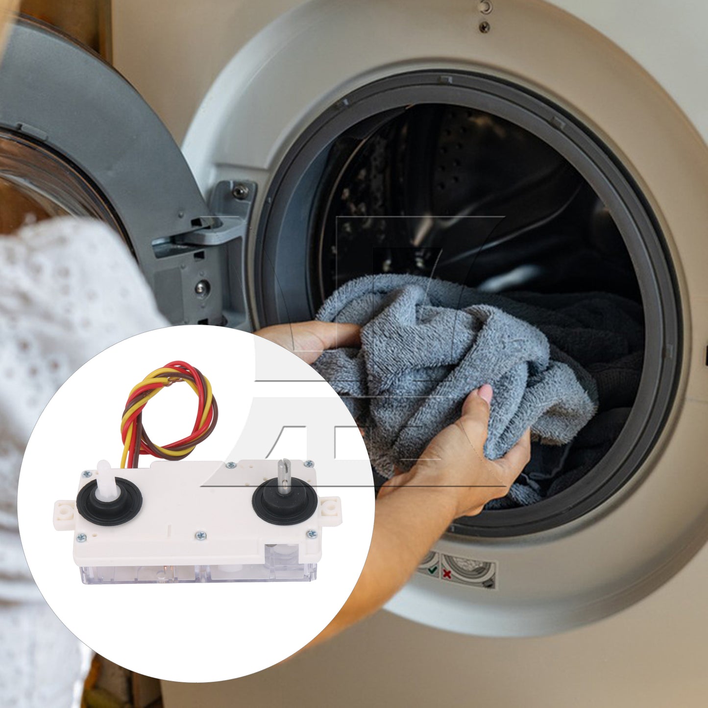 BQLZR 1pc Universal Washing Machine Dual-Axis Timer Three-Wire for Old-Fashioned Washing Machine Accessories