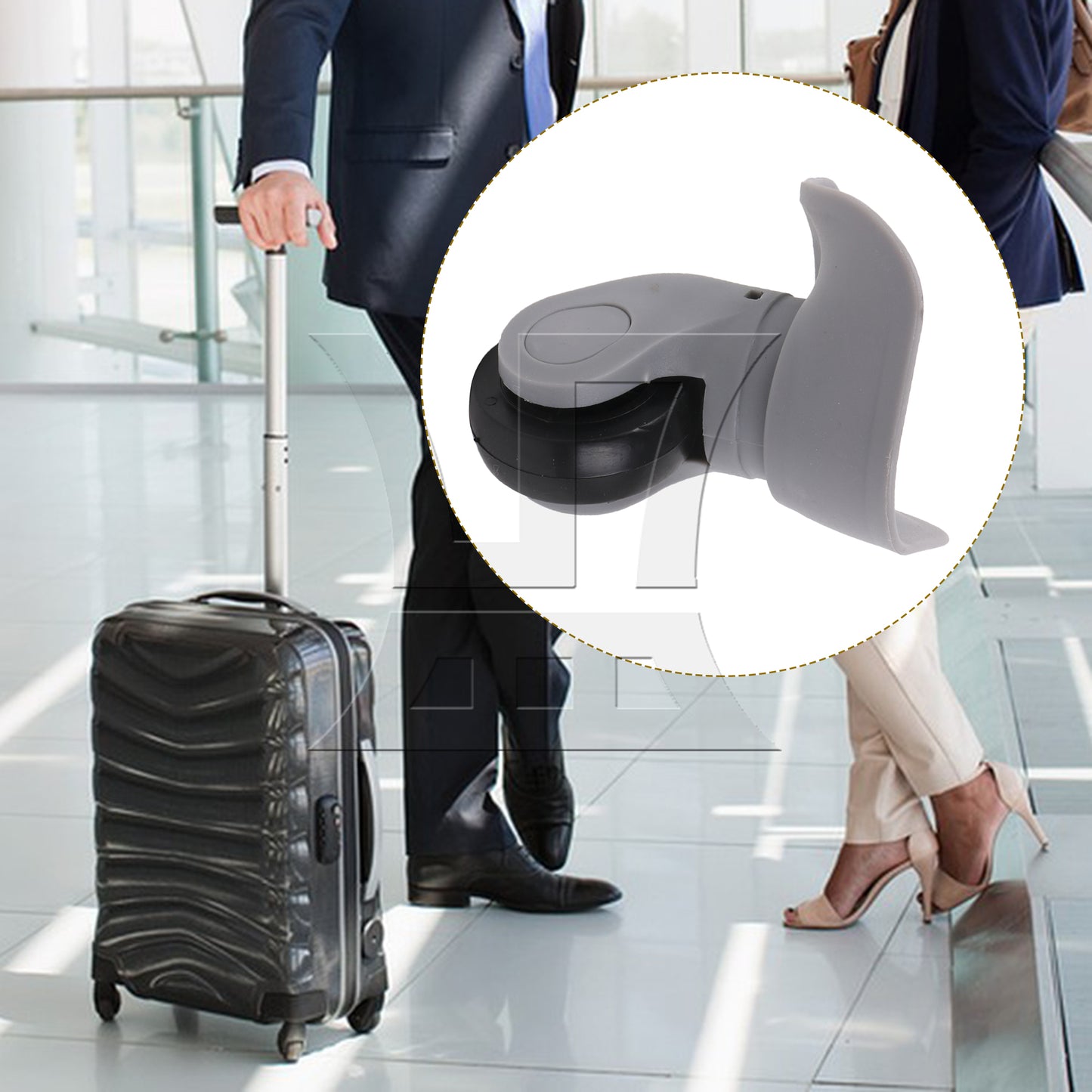 BQLZR Luggage Wheel Suitcase Caster Roller for Repair Part 3.62 Inch W041 Right Set
