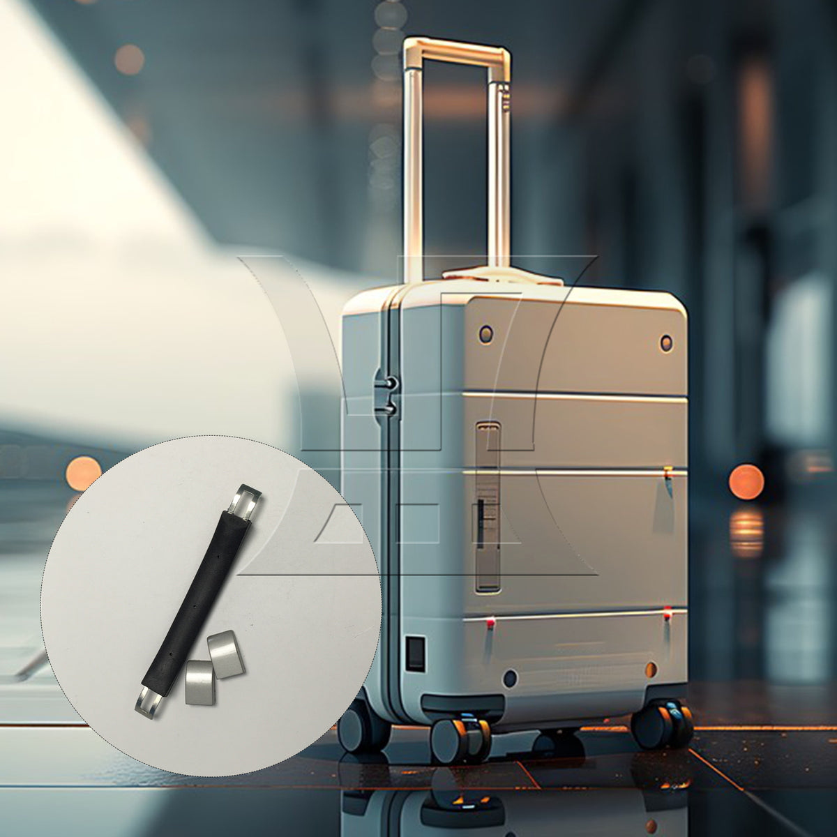 BQLZR 1pc Suitcase Handle 14cm 115B Series B009 Black for Suitcase Handles Luggage Handles