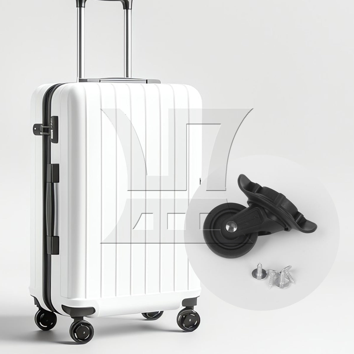 BQLZR 1pc Luggage Universal Roasting Wheel W142 Black for Hard Luggage Casters