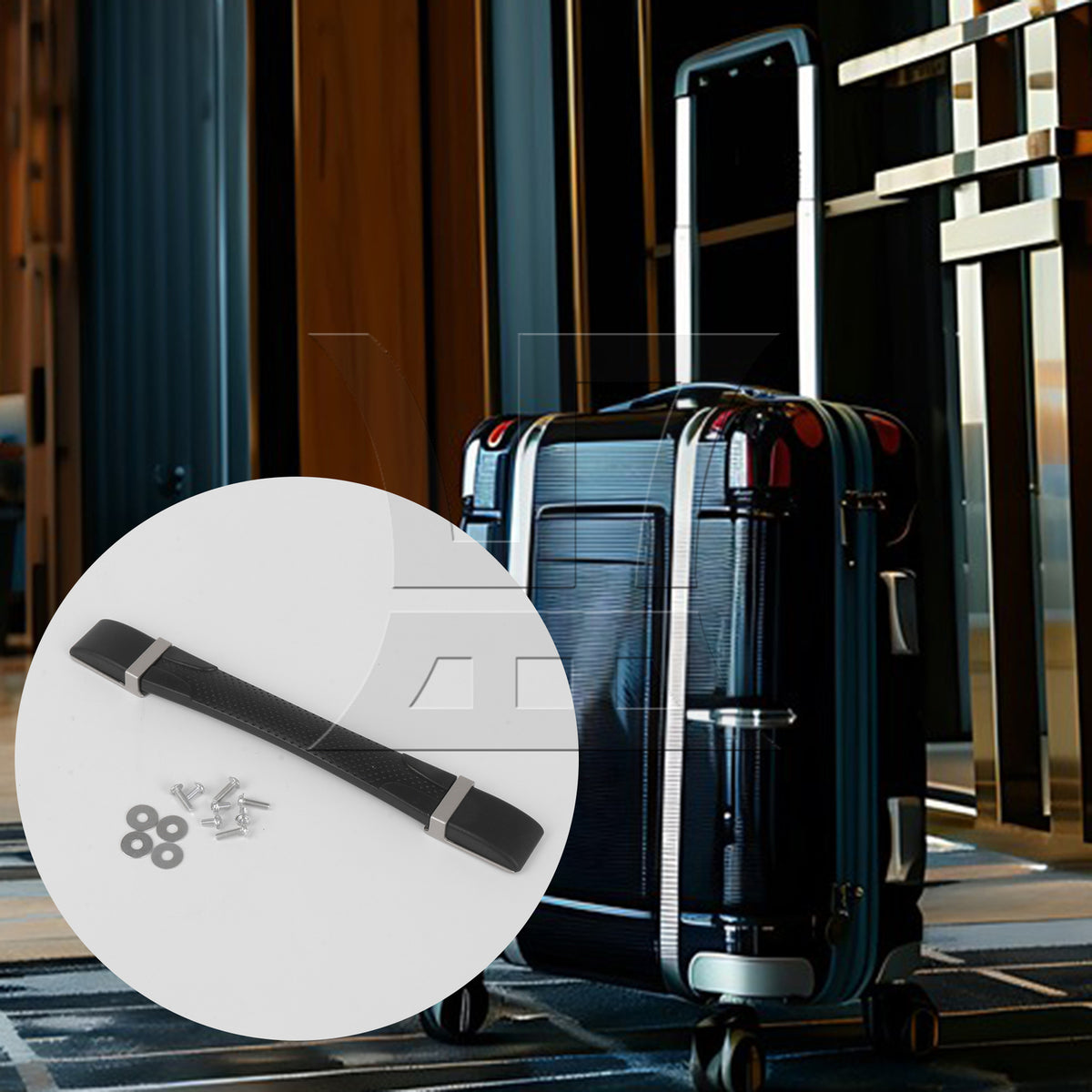 BQLZR 1pc Suitcase Handle 26.5cm 115B Series B120 Black for Suitcase Handle Gift Box Handle