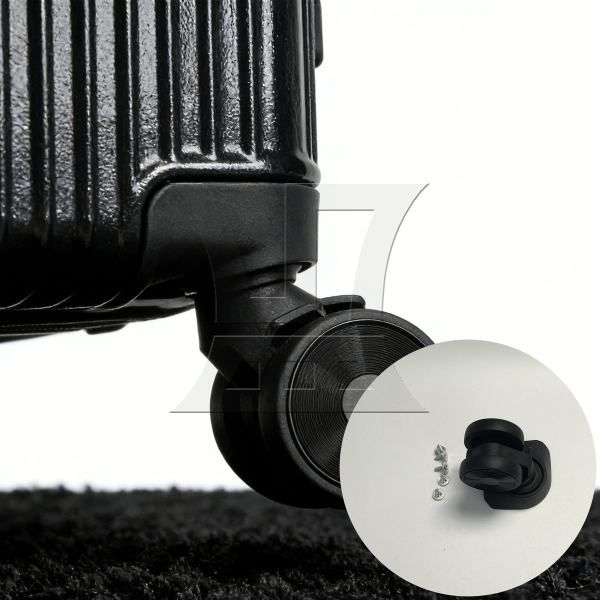 BQLZR 1pc Luggage Suitcase Wheel Jl-05 Black Replacement Suitcase Caster Accessories Trolley Case Wheel