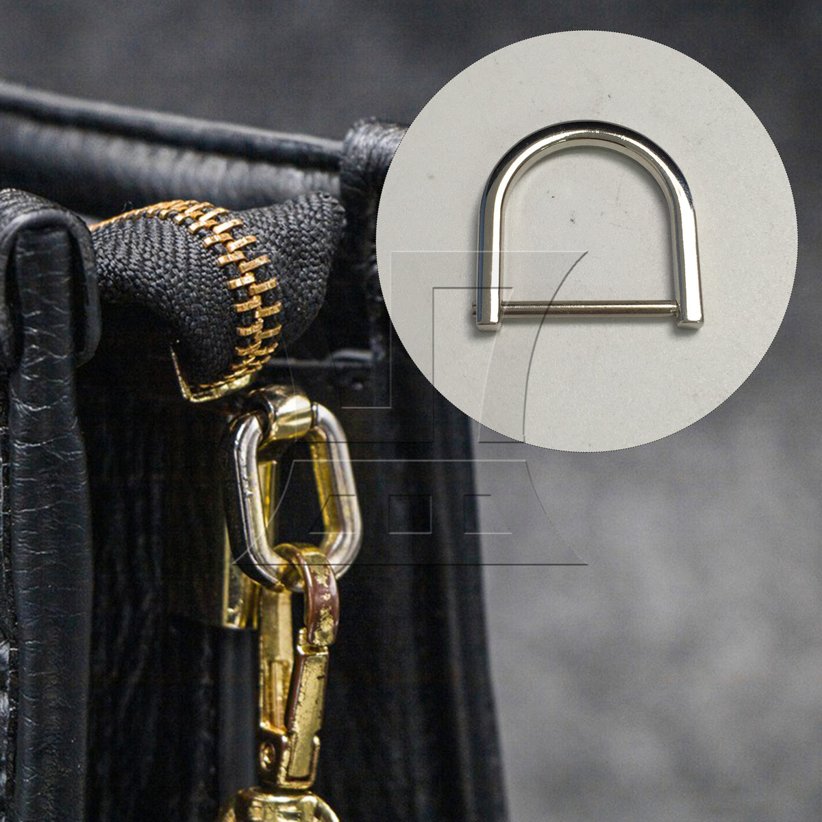 BQLZR 1pc Removable Metal D Ring 2.5 cm Silver Backpack D-Shaped Hanging Buckle Shoubag D-Shaped Hanging Buckle