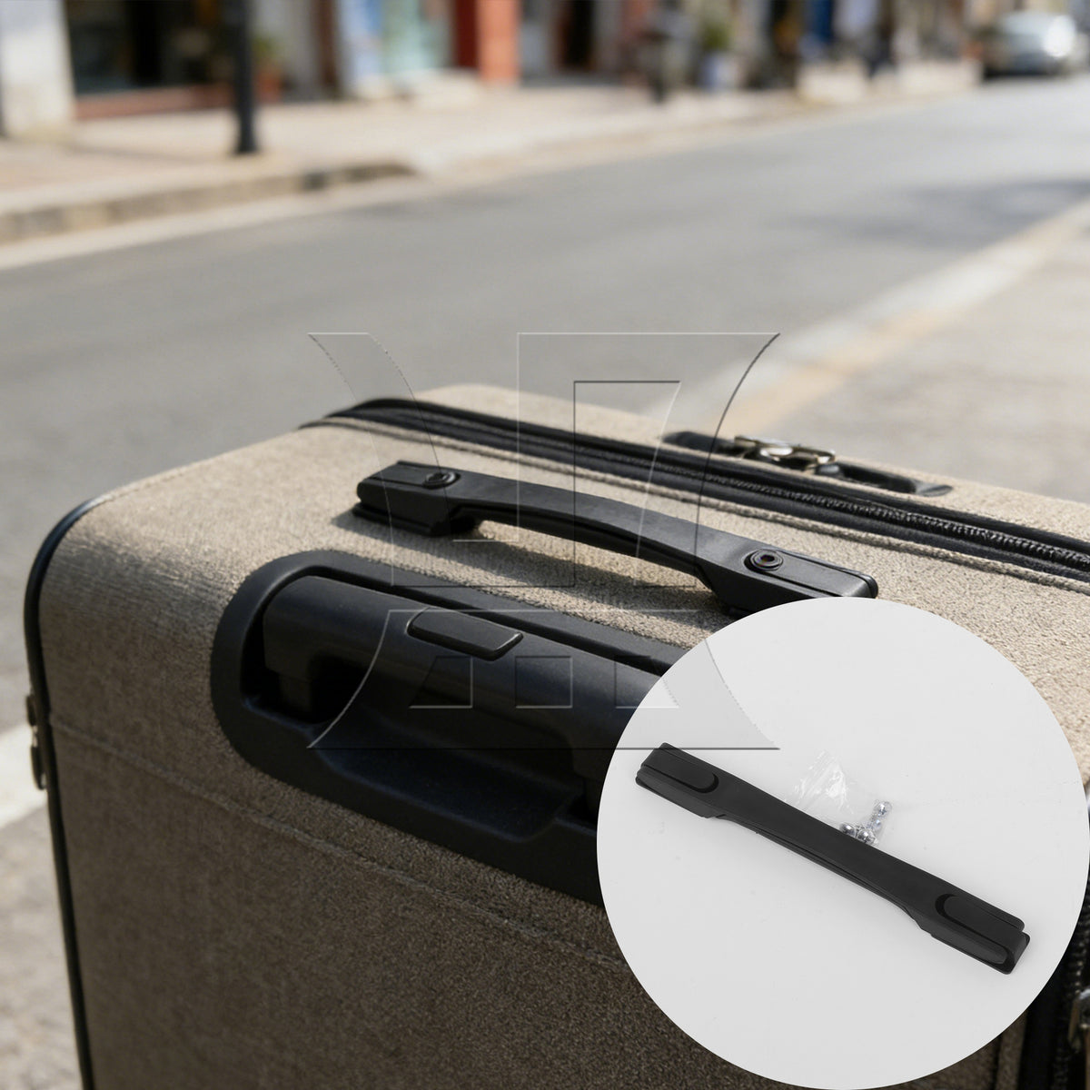 BQLZR 1pc Luggage Suitcase Handle 6001 Black Travel Bag Accessories Handle
