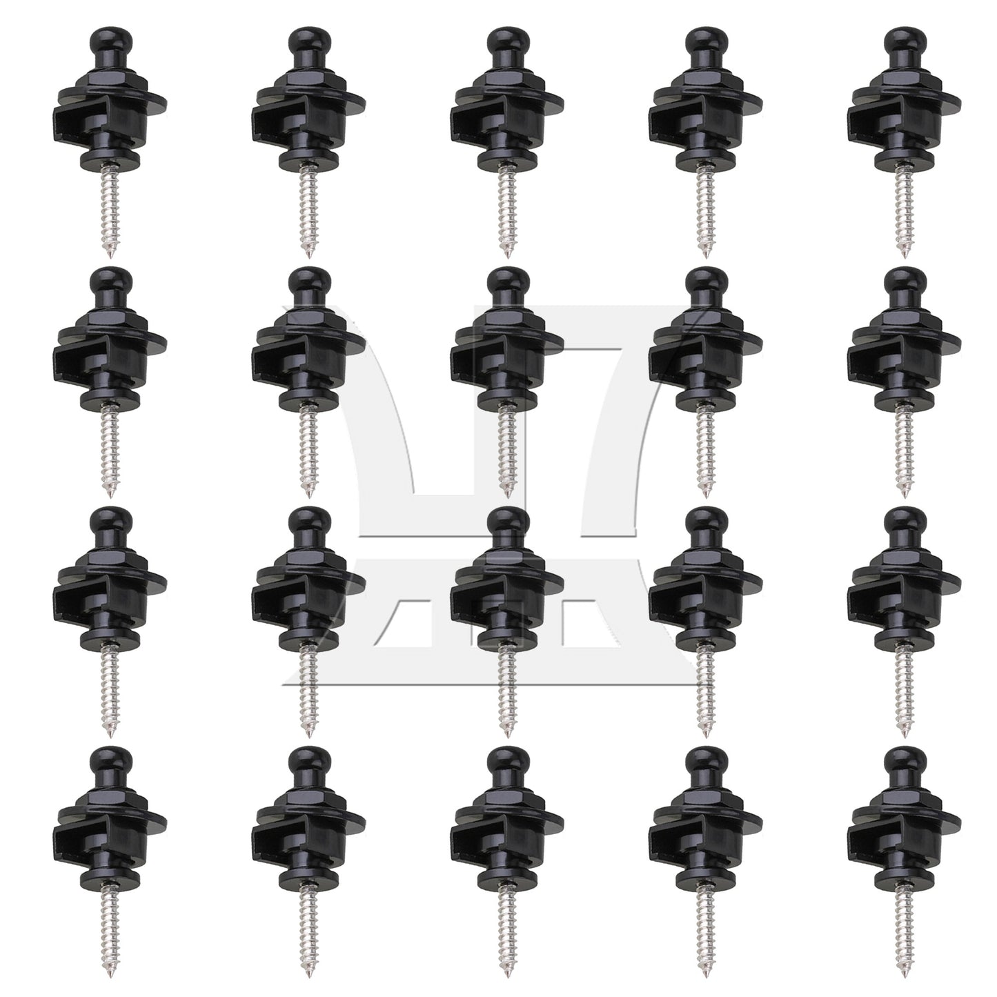 4xChrome Skidproof StrapLock Pins For Body Custom Guitar Quick Release