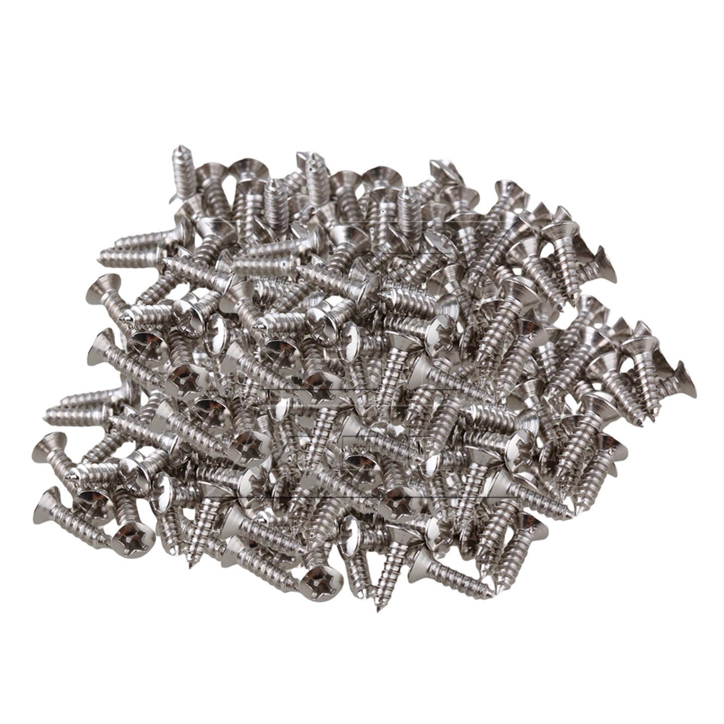 50 x Chrome Guitar Bass Pickguard Screws For Guitar