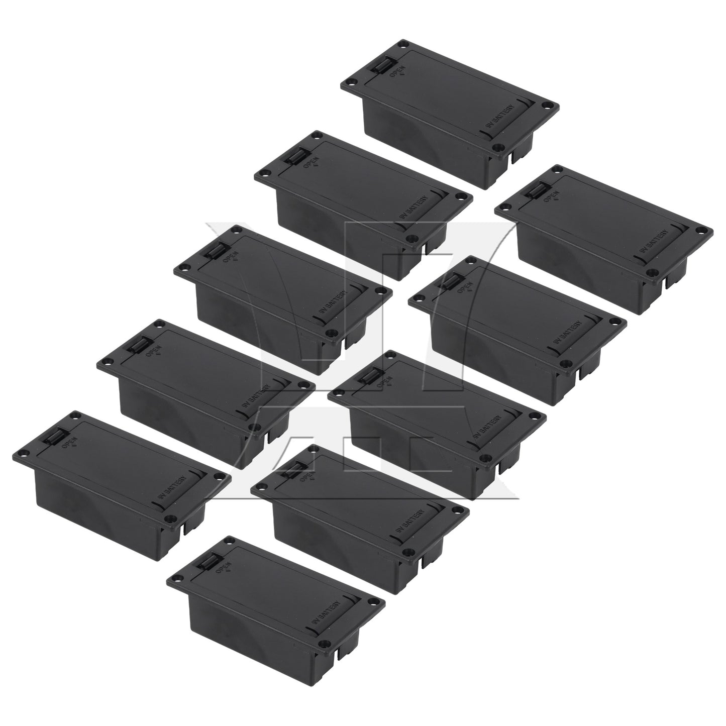 2Pcs 9V Case Box Compartment Cover For Guitar Bass