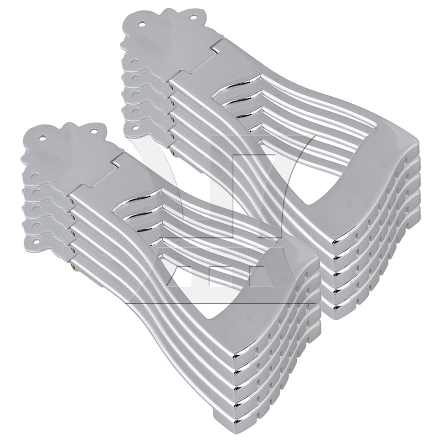 CHROME GUITAR BRIDGE TAILPIECE FOR GUTIAR