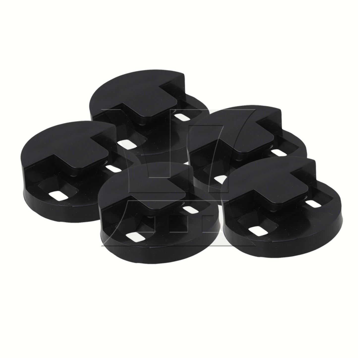 Round Style Rubber Mute For String Double Bass Blk