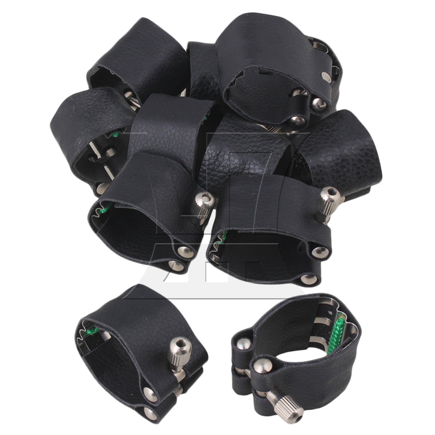 Leather w/Reed Ligature for Tenor Saxophone Mouthpiece