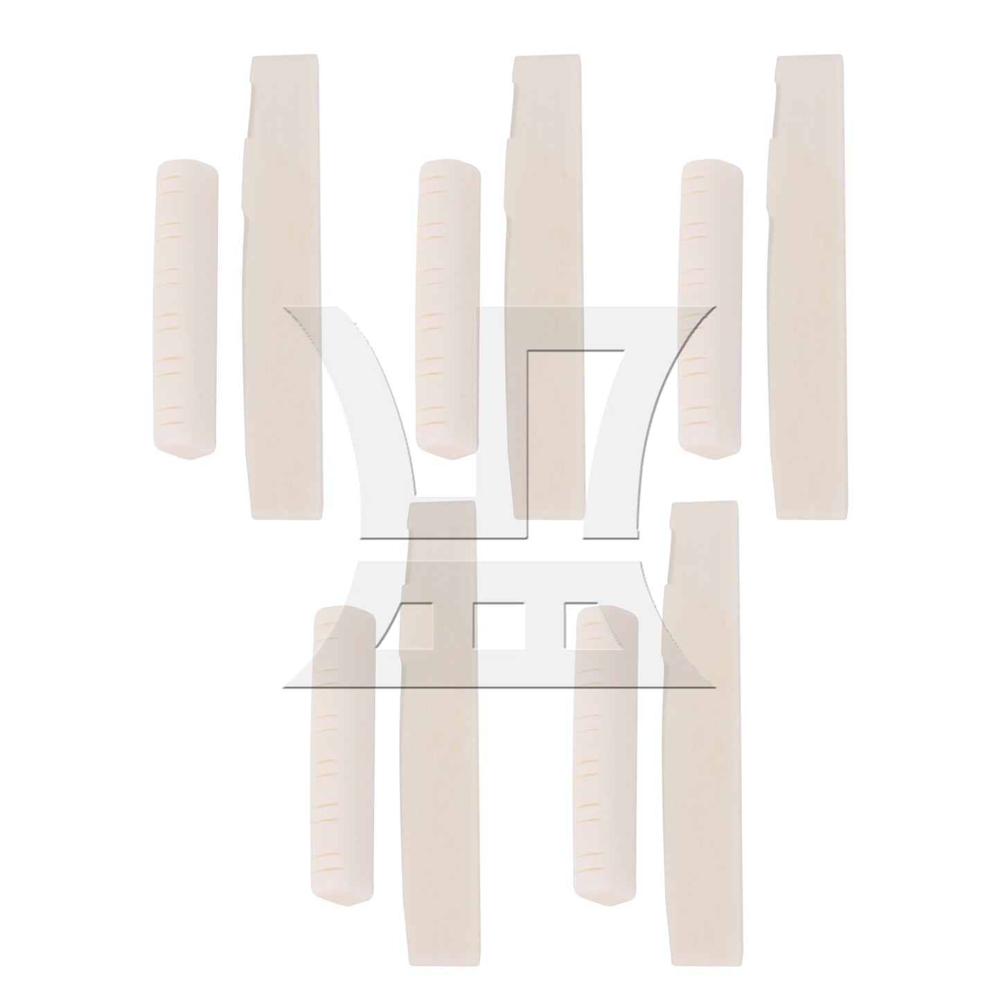 Bone Bridge Saddle And Nut For 12 String Acoustic Guitar