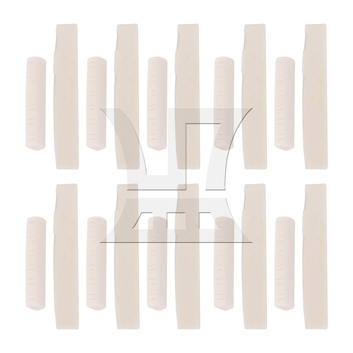 Bone Bridge Saddle And Nut For 12 String Acoustic Guitar
