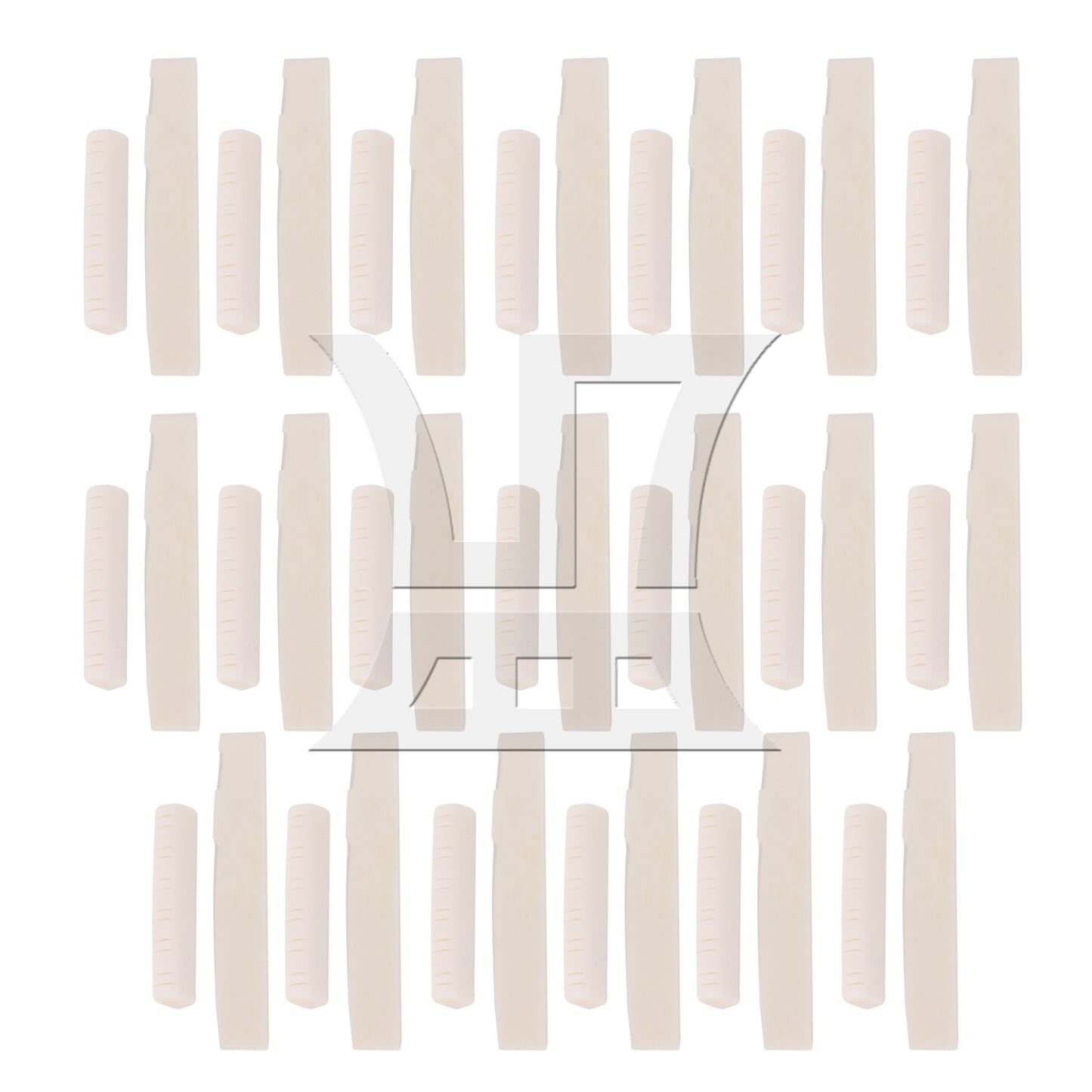 Bone Bridge Saddle And Nut For 12 String Acoustic Guitar