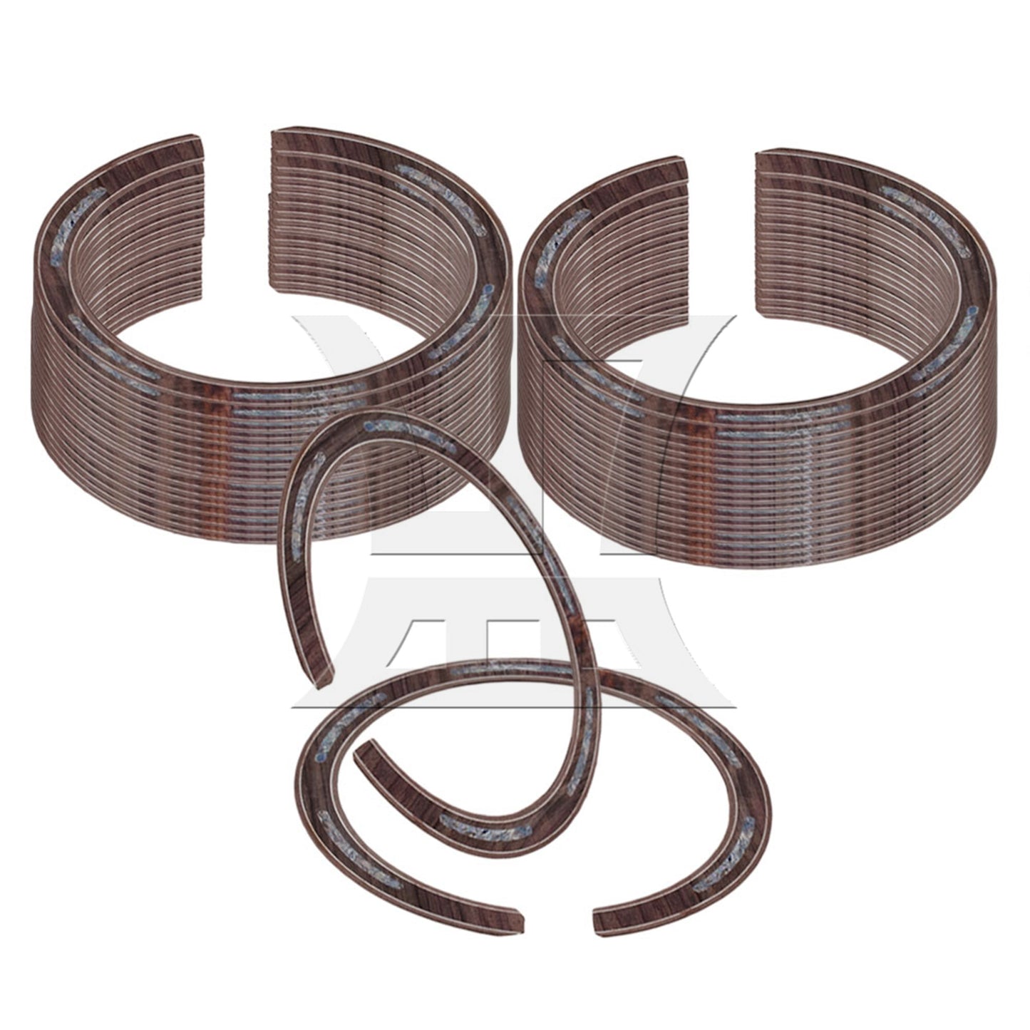 ROSEWOOD GUITAR ROSETTE SOUNDHOLE WITH abalone