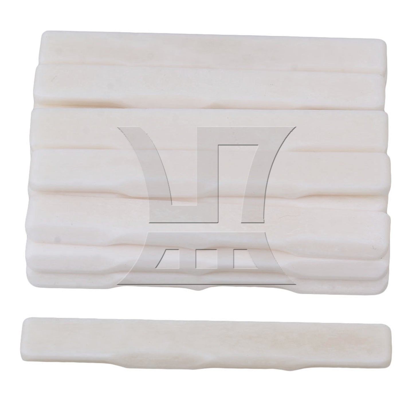 2pcs Real Natural Cattle Bone Ukulele Guitar Bridge Lower Saddle For 4 String