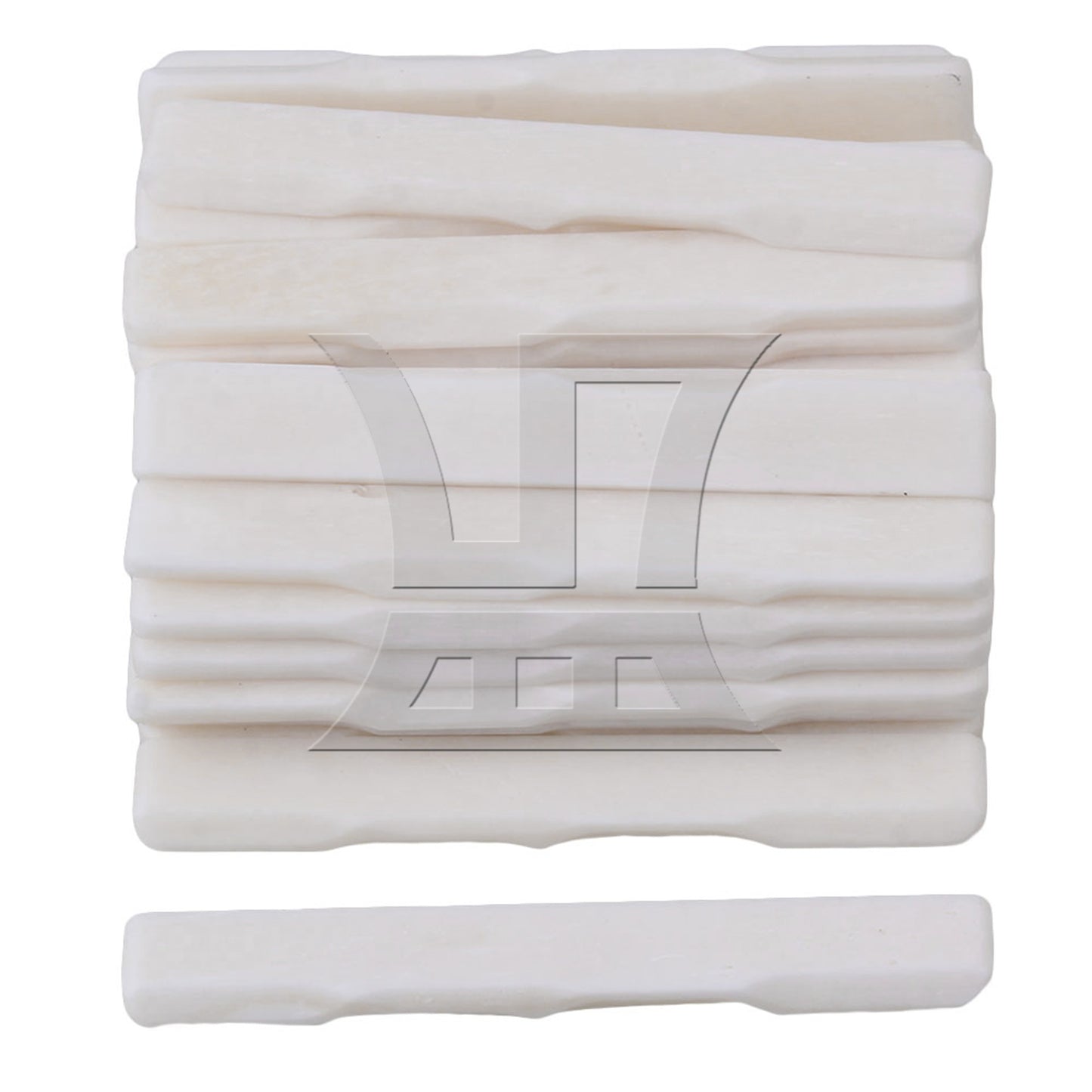 2pcs Real Natural Cattle Bone Ukulele Guitar Bridge Lower Saddle For 4 String