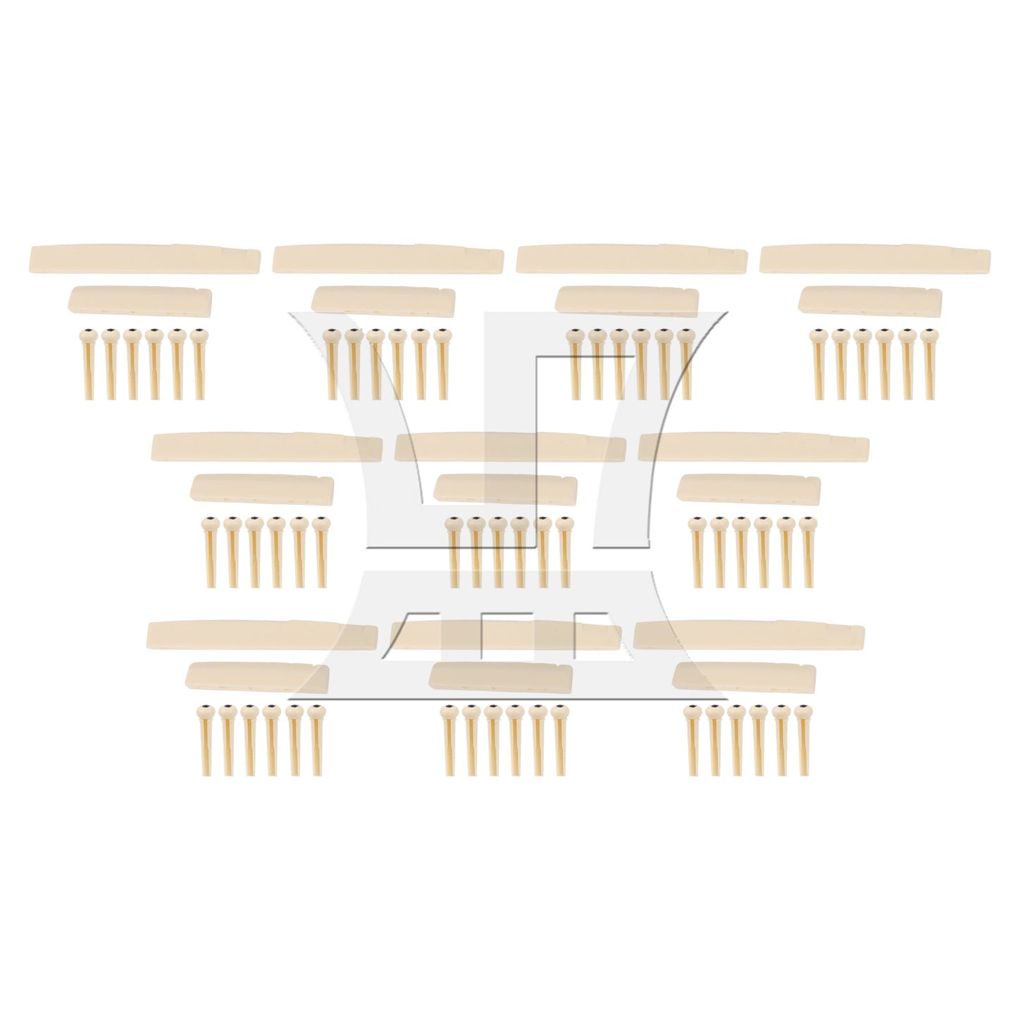 Cream Acoustic Guitar Bridge Pins\ saddle\ Nut Set