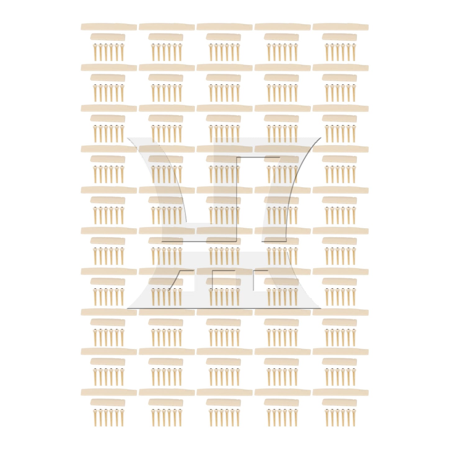 Cream Acoustic Guitar Bridge Pins\ saddle\ Nut Set