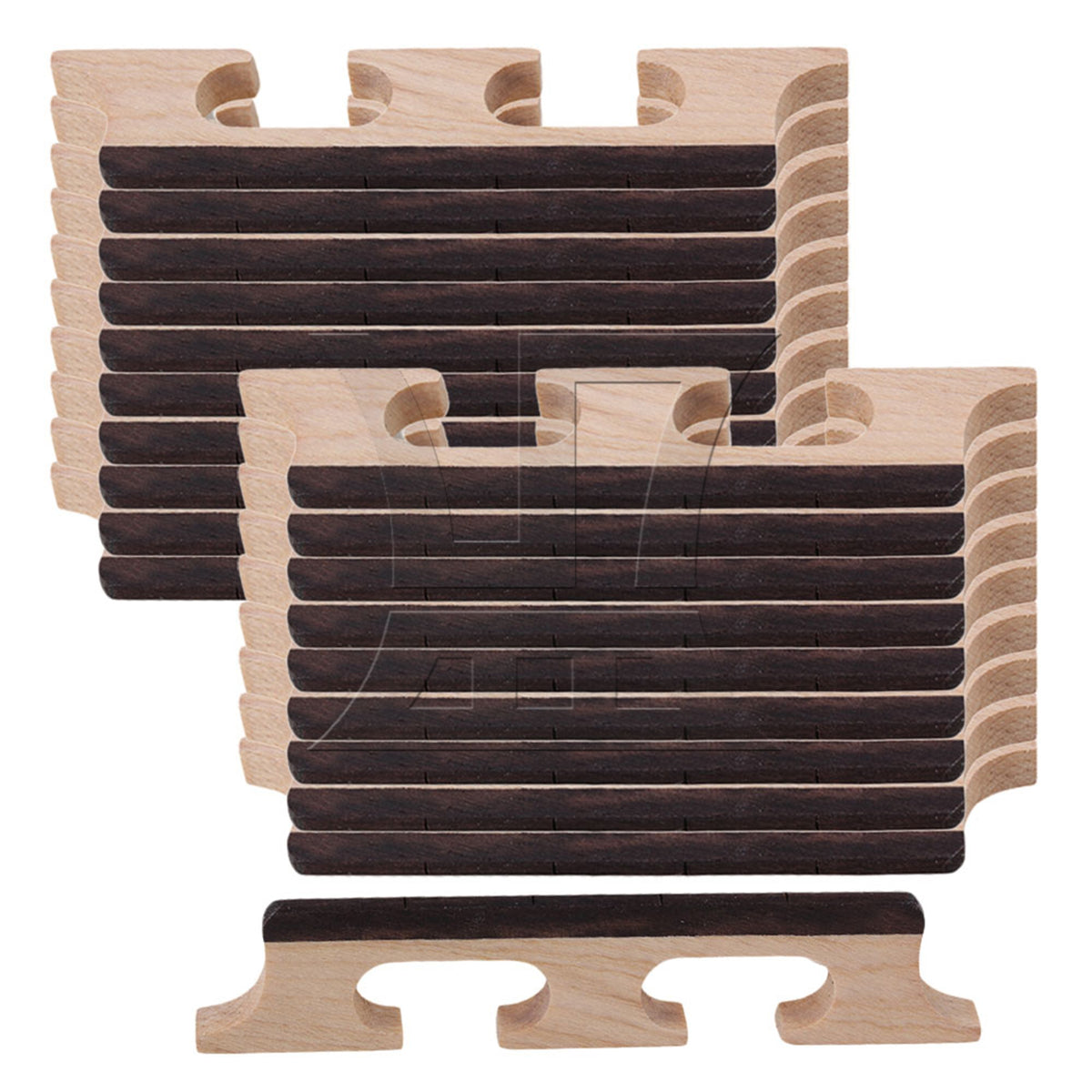 Maple & Ebony Bridge For 4 String Banjo Ukulele