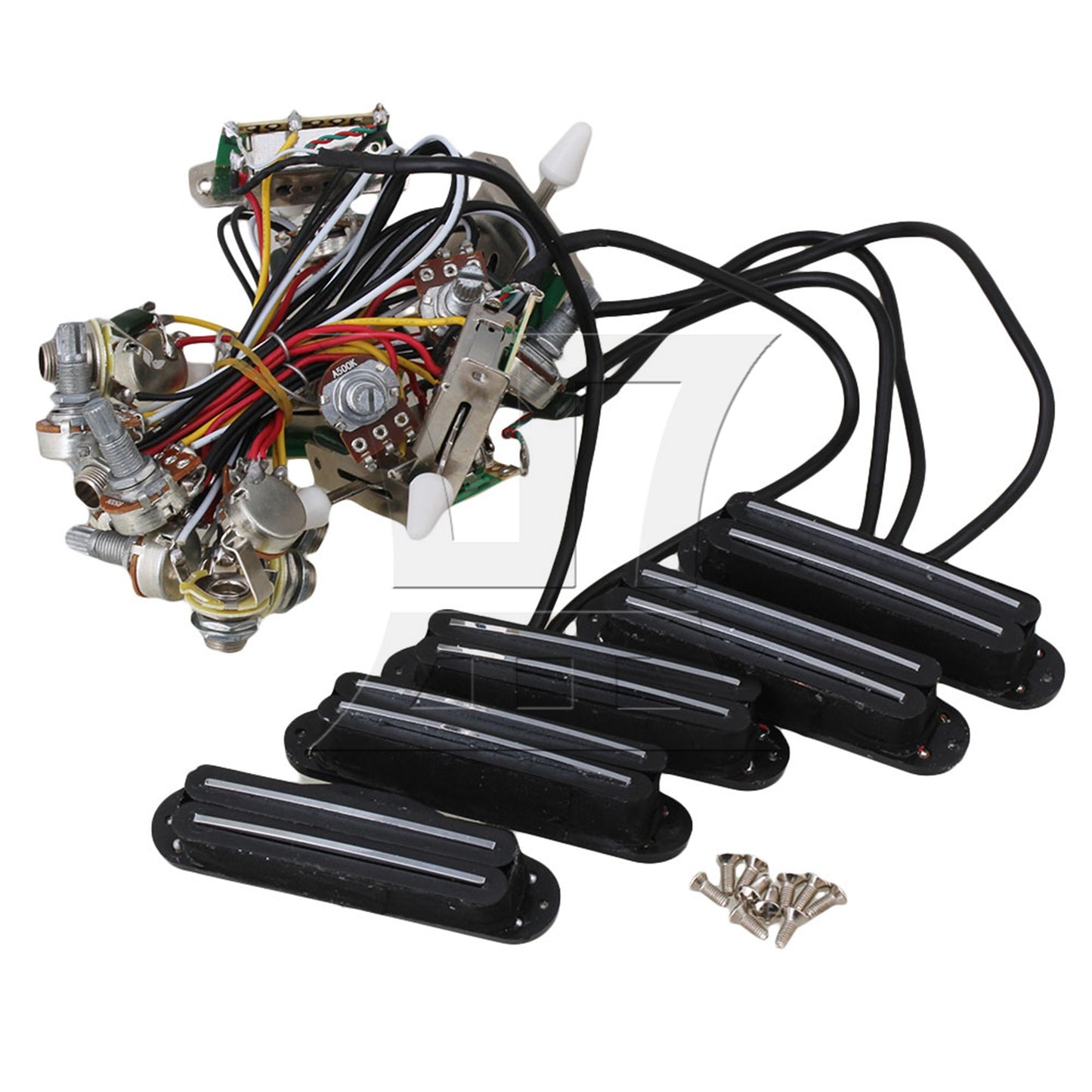 New Electric Guitar Circuit Wiring Harness Twin-coil Pickup & 3-way switch Set