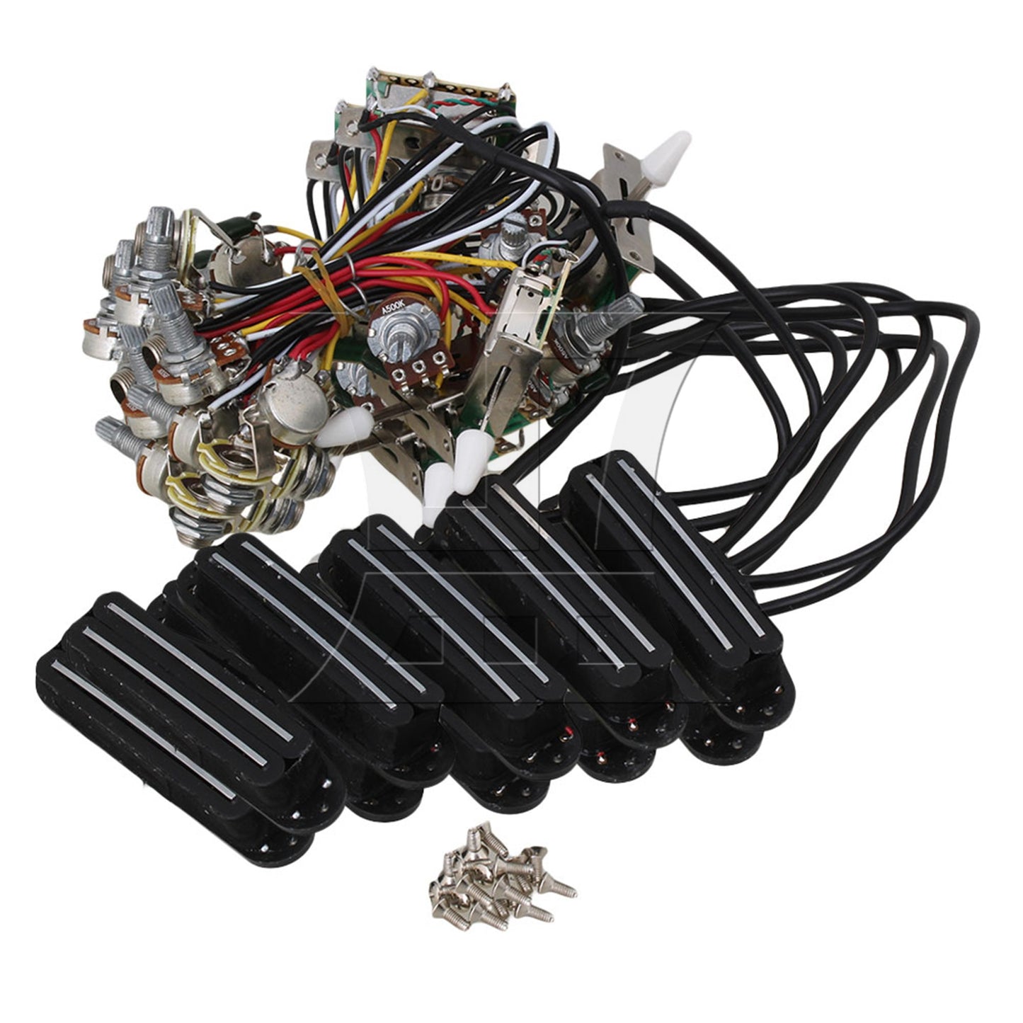 New Electric Guitar Circuit Wiring Harness Twin-coil Pickup & 3-way switch Set