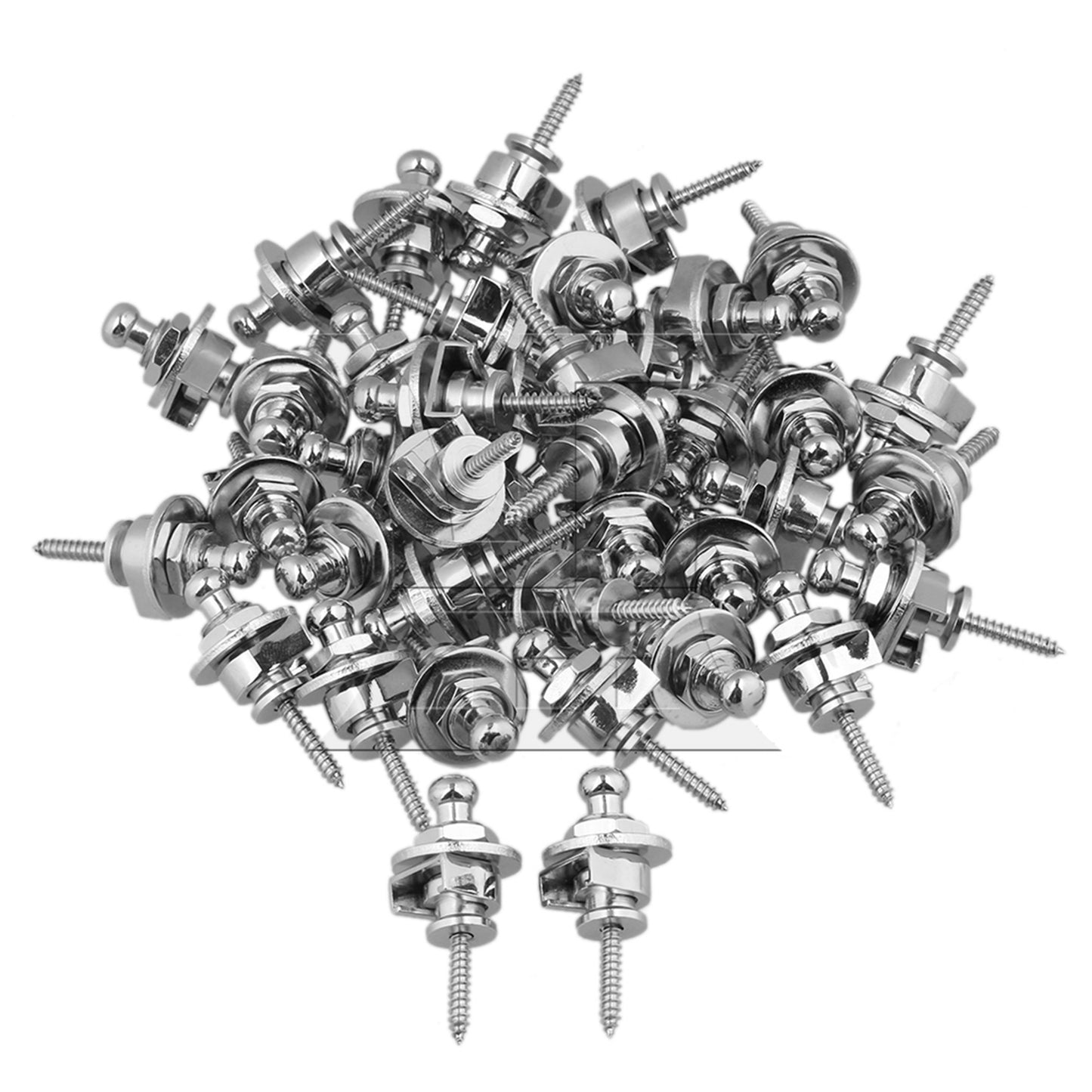 4xChrome Skidproof StrapLock Pins For Body Custom Guitar Quick Release