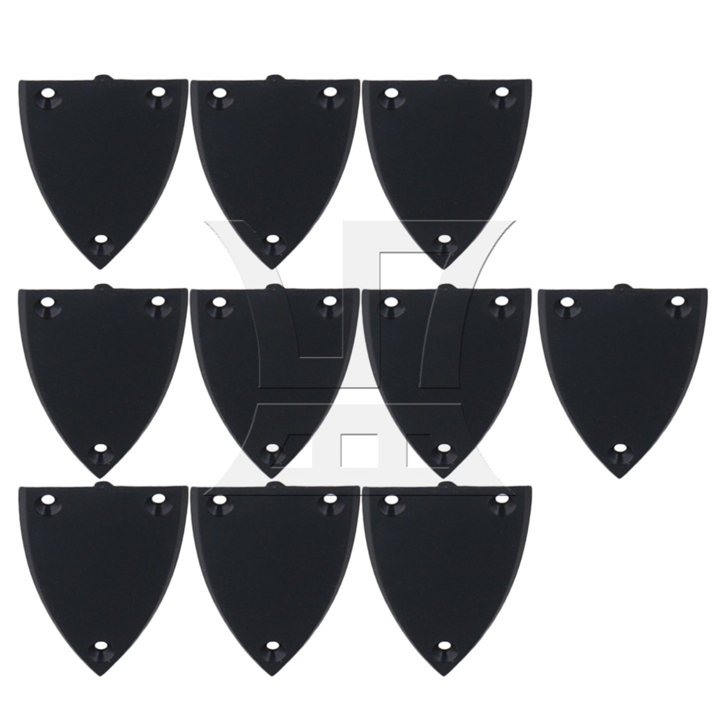 2Pieces BLACK 1 layer Triangle TRUSS ROD COVER FOR GUITAR