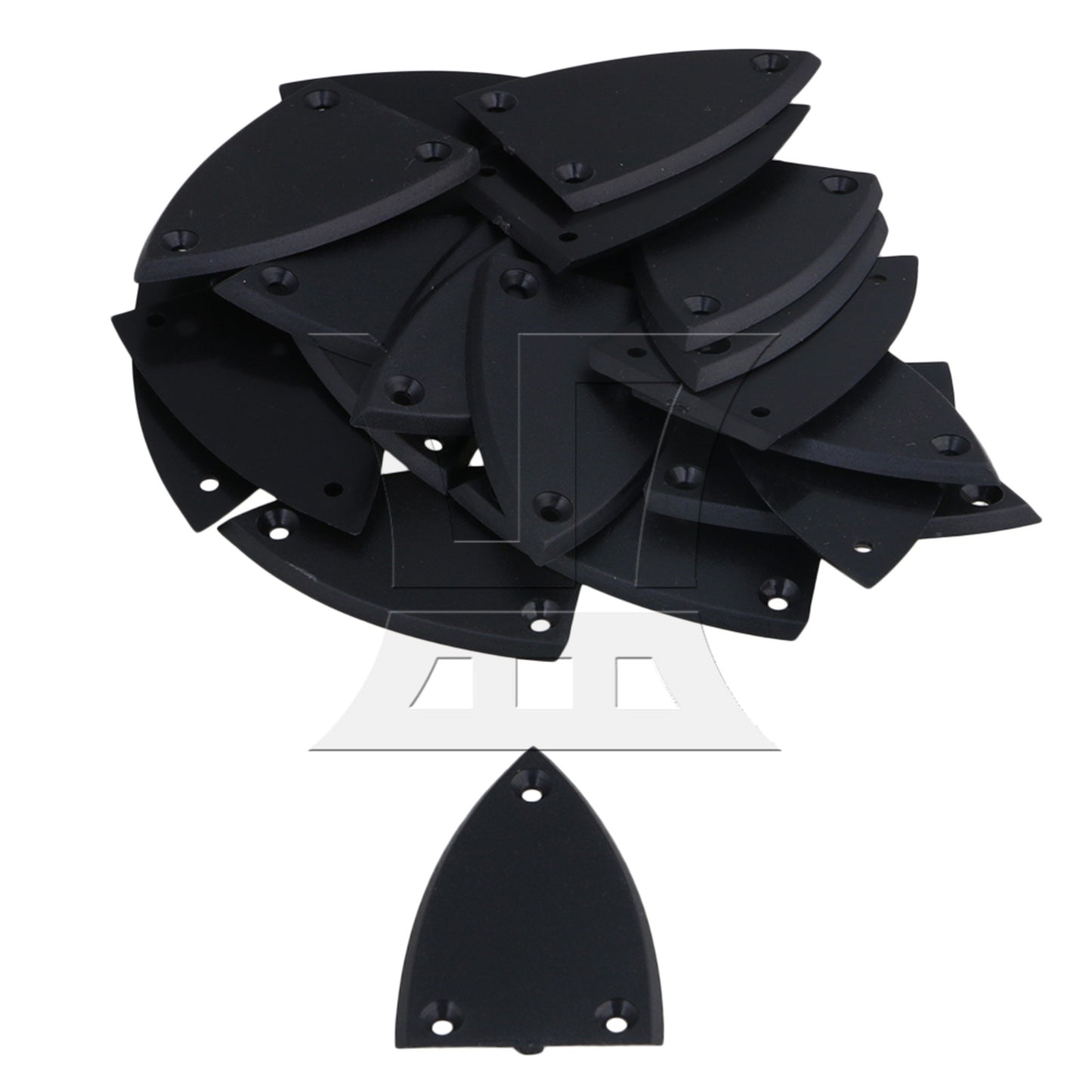 2Pieces BLACK 1 layer Triangle TRUSS ROD COVER FOR GUITAR