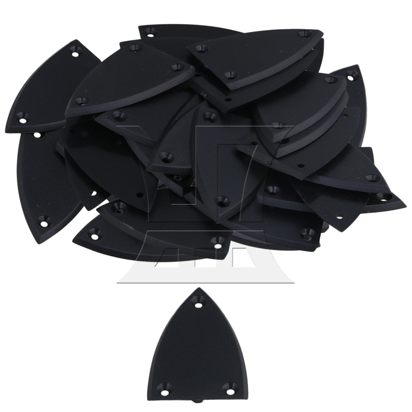 2Pieces BLACK 1 layer Triangle TRUSS ROD COVER FOR GUITAR