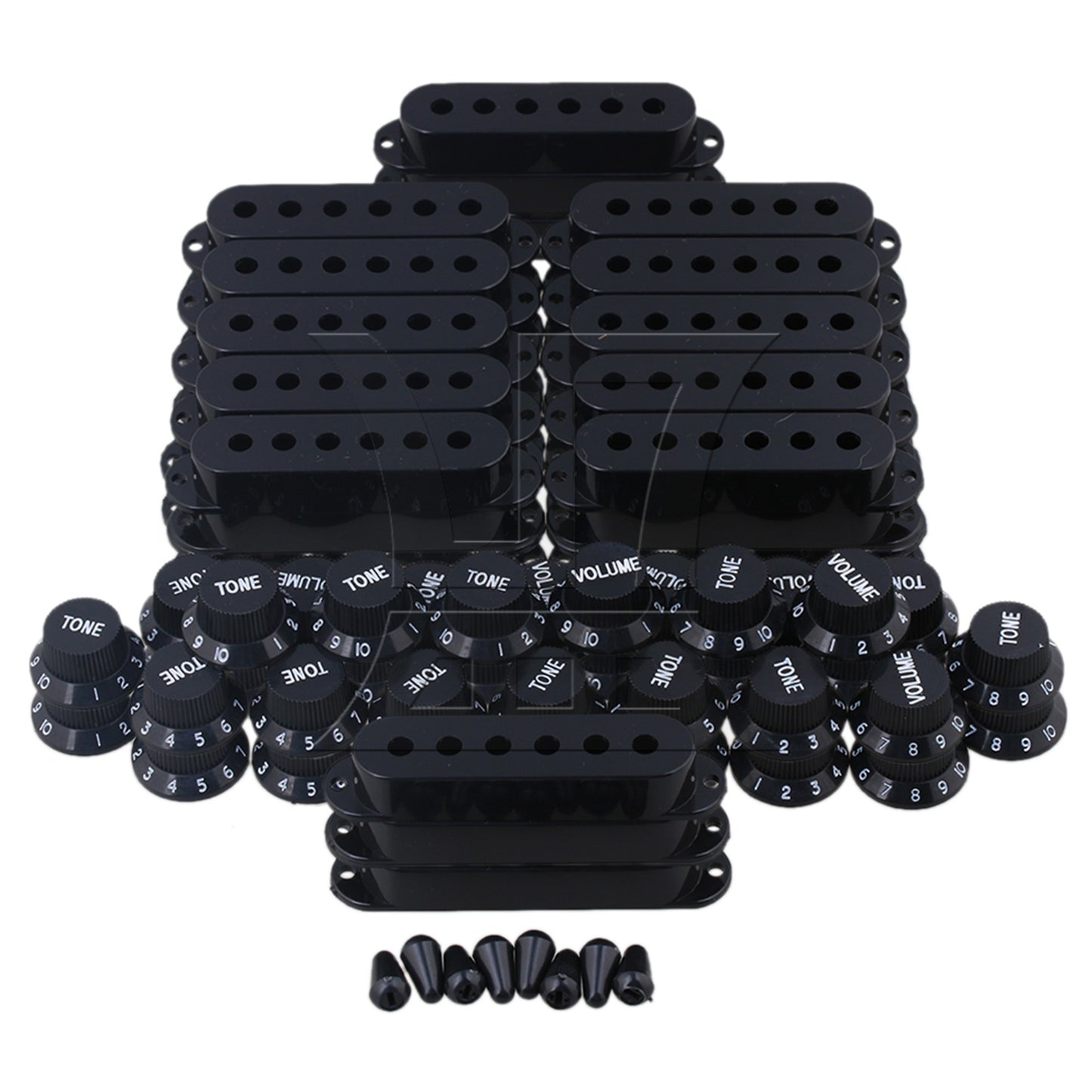 Cream Guitar Parts Set Switch tip Single coil Pickup Cover 1 volume 2 Tone Knobs