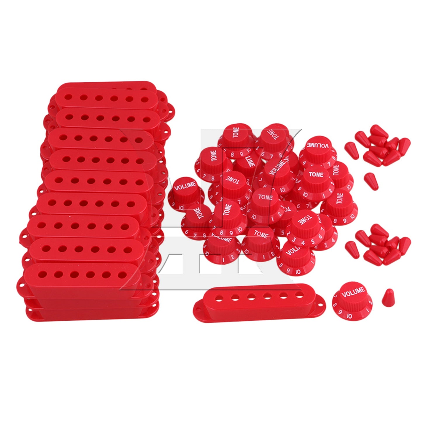 Cream Guitar Parts Set Switch tip Single coil Pickup Cover 1 volume 2 Tone Knobs