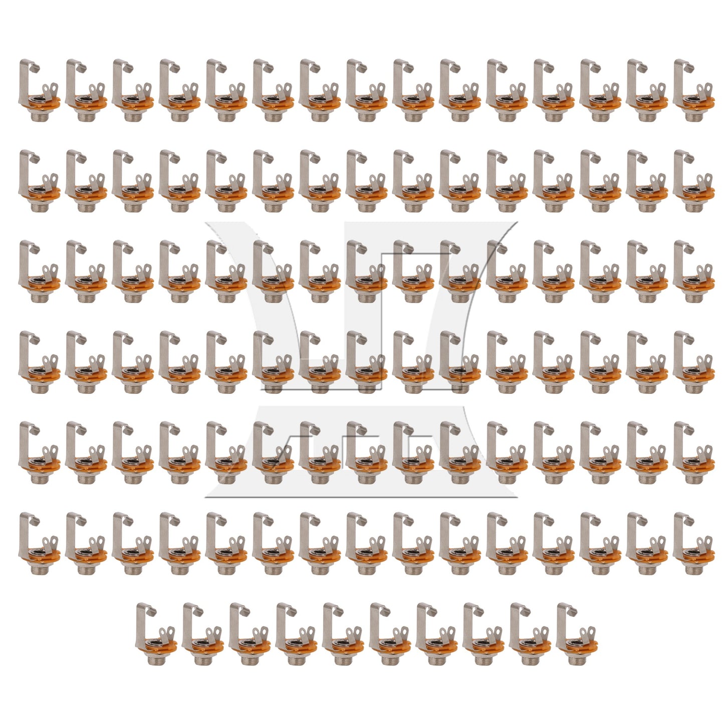 10 pcs MONO 6.35mm GUITAR JACK SOCKET CHROME