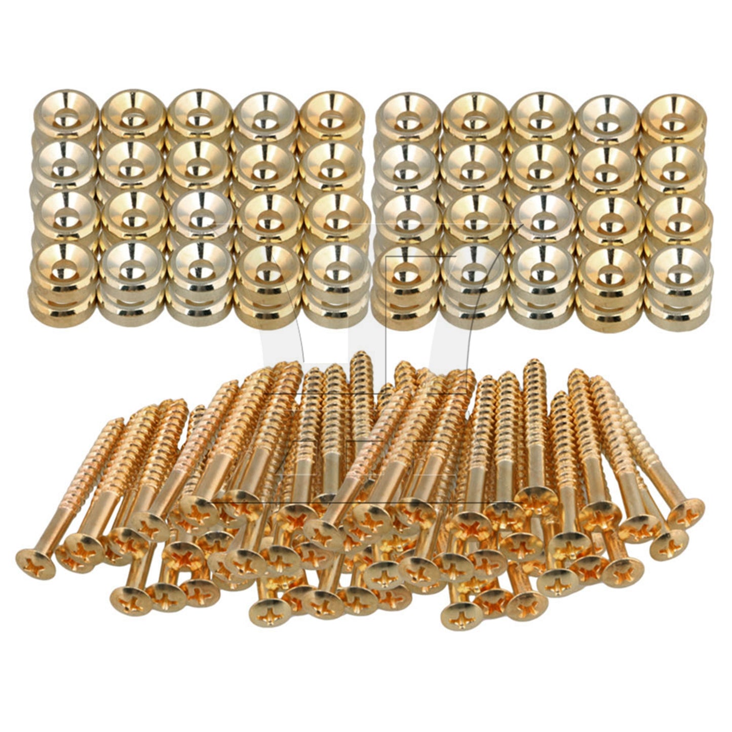 4 GOLD NECK JOINT BUSHINGS AND BOLTS FOR ELECTRIC GUITAR