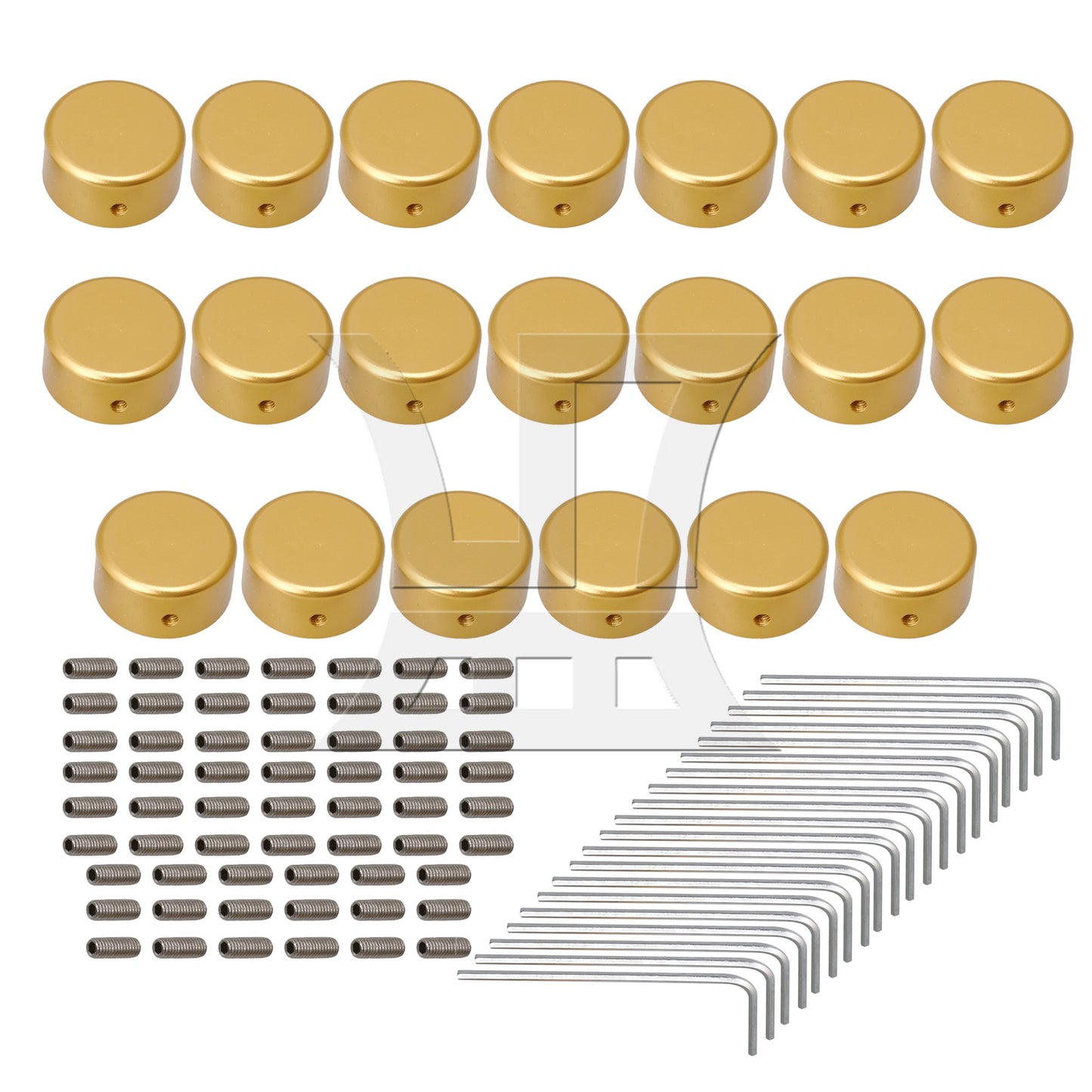 2 Pieces Guitars Effect Pedal Foot Nail Cap 3/8" Inner Diameter Black Metal