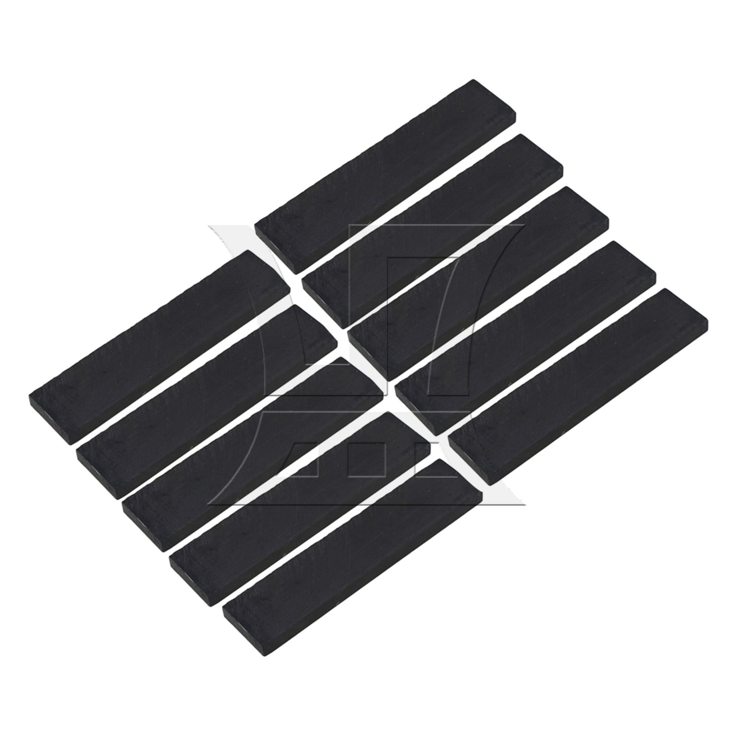 200mm Length Black Ebony Wood Guitar Instruments Parts Woodworking Timber