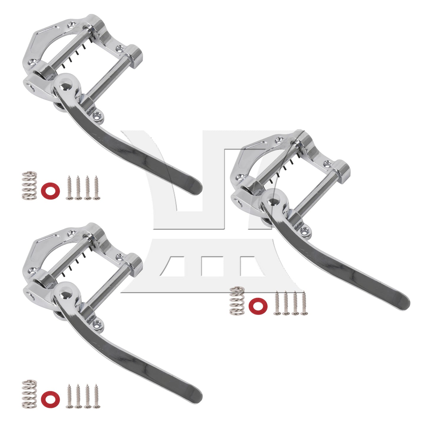 Silver Color Zinc Alloy Bridge Vibrato Tailpiece for Electric Guitar Part