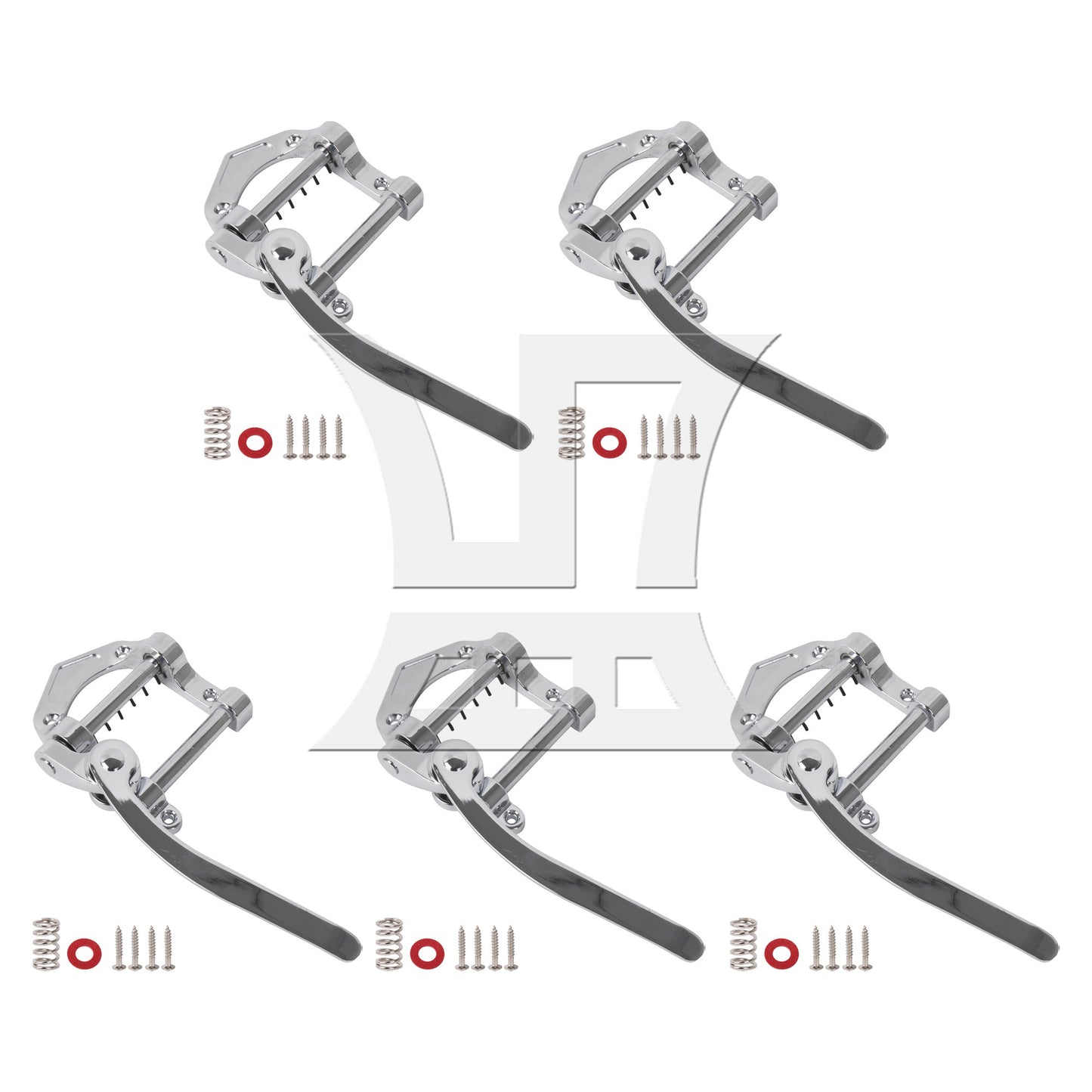 Silver Color Zinc Alloy Bridge Vibrato Tailpiece for Electric Guitar Part