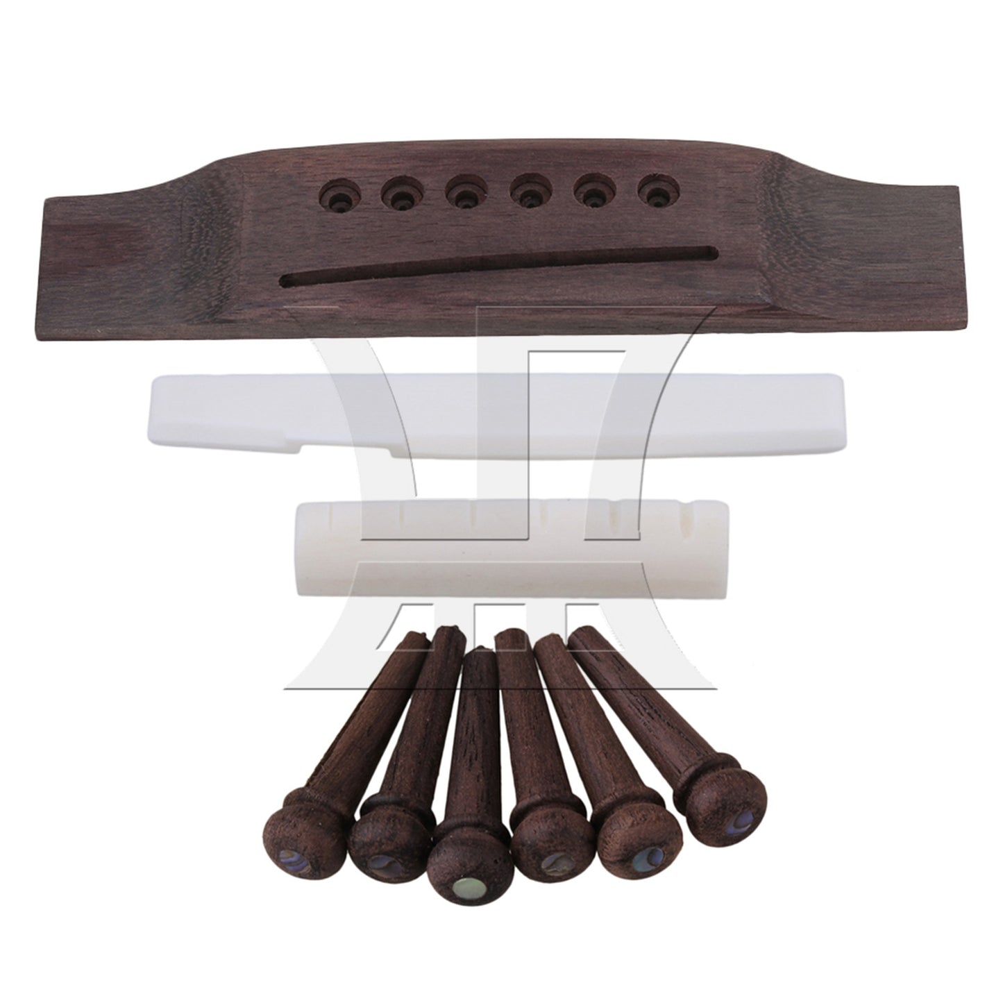 Bone Bridge Saddle And Nut For 12 String Acoustic Guitar