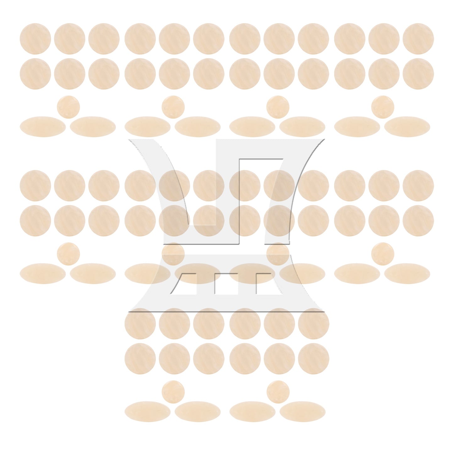 NEW Plastic Saxophone Key Buttons Inlays 1 Set(9 Pcs) FOR Alto