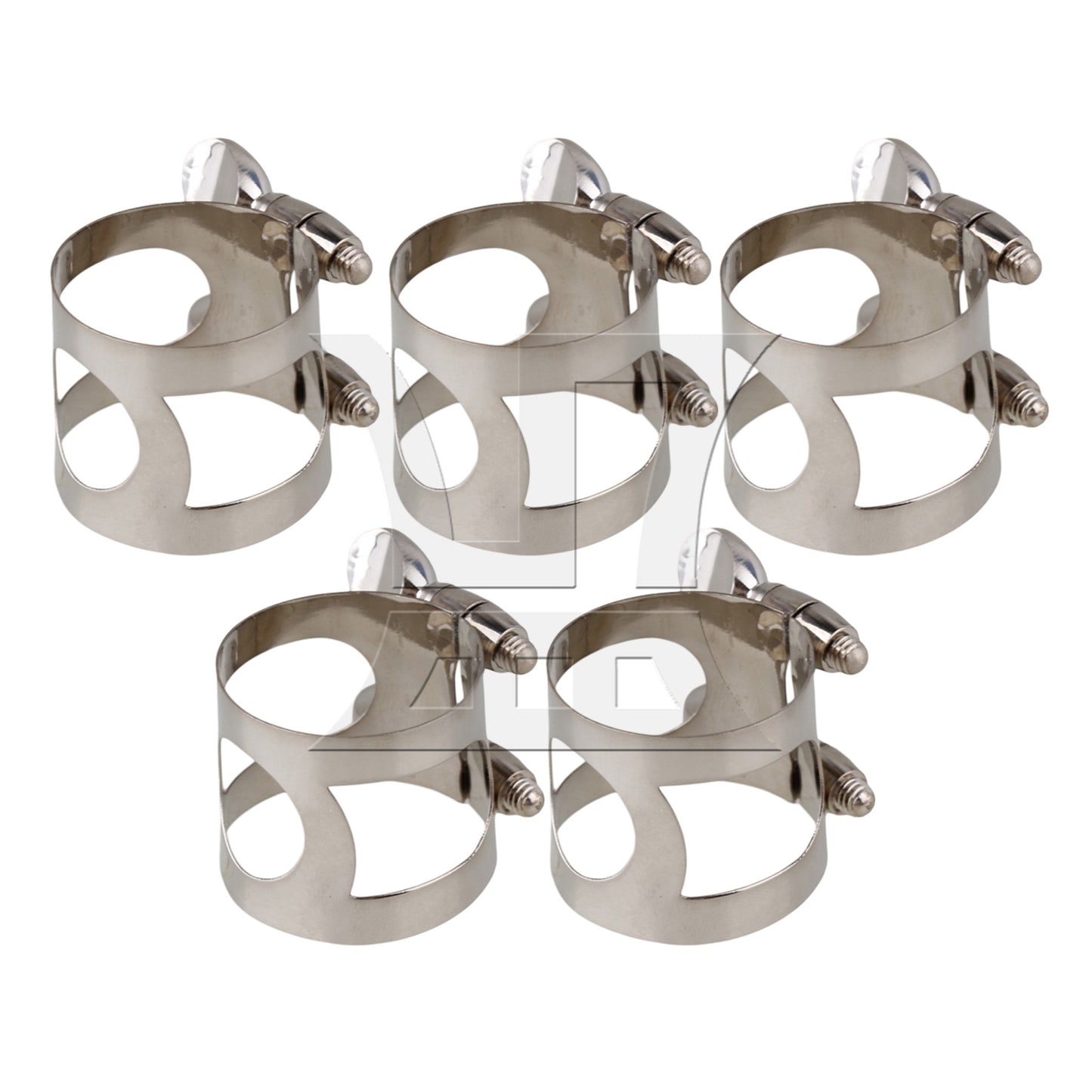 Nickel Plated Clarinet Double Screws Adjust Mouthpiece Ligature