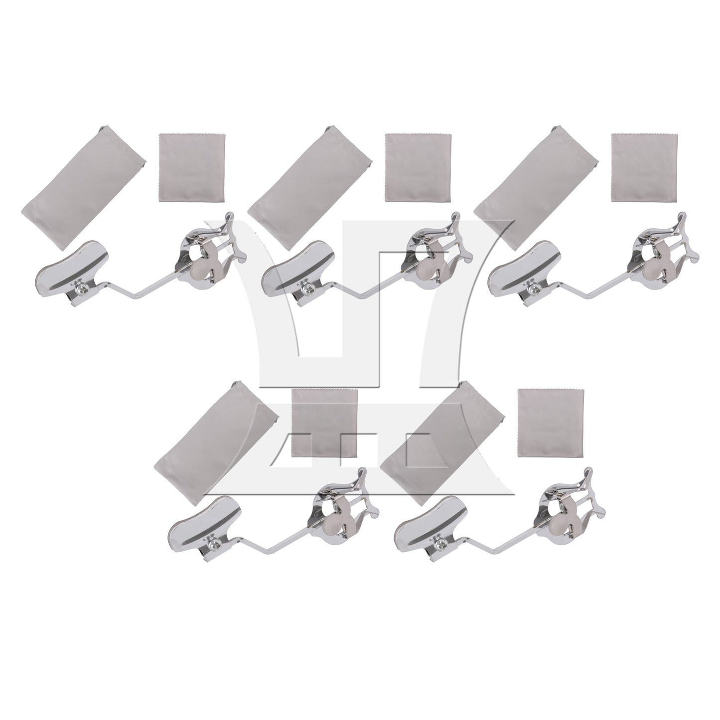 5.51x1.96" Silver Plating Metal Trumpet Marching Lyre for Marching Performance