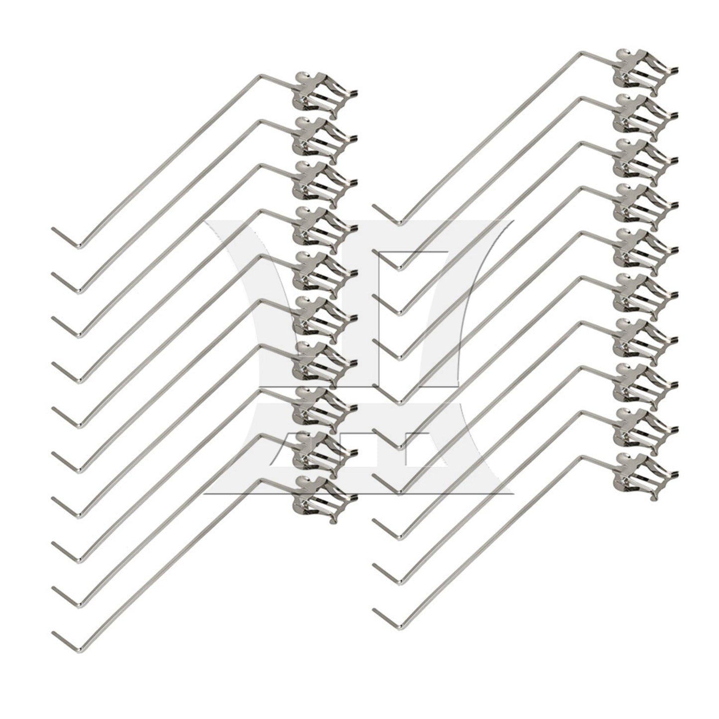 4x4mm Socket Metal Plating Baritone Lyre Clip Musical Instrument Part