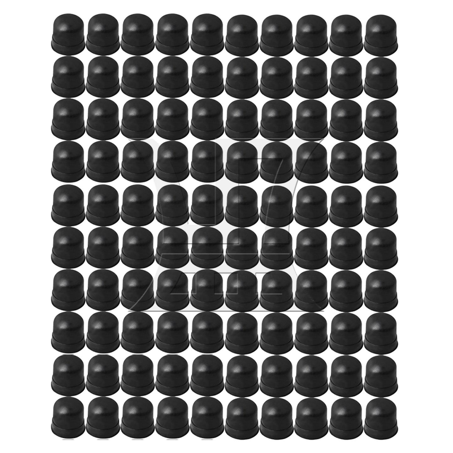 20PCS Black Trombone Slide Rubber End Tip Bumper for Trombone Repair Accessory