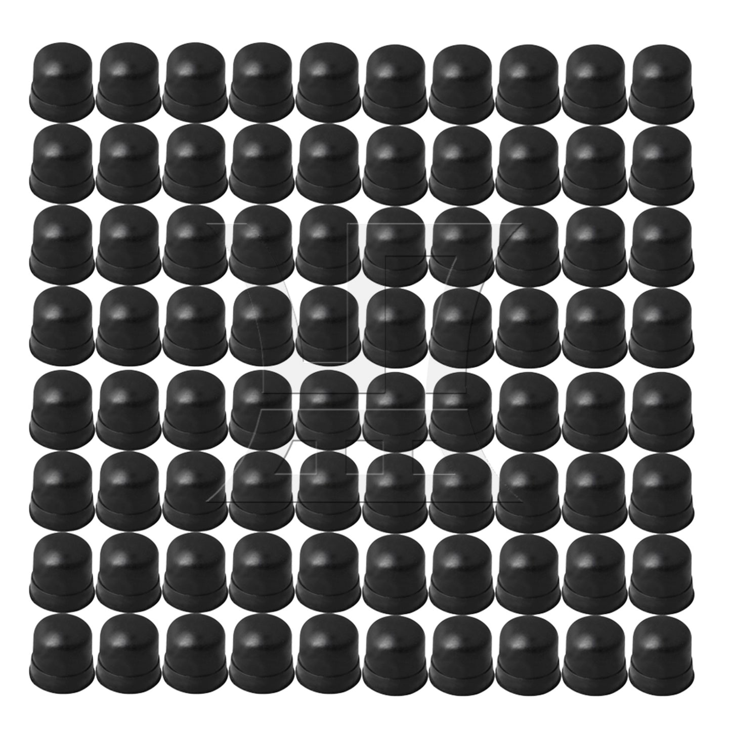 20PCS Black Trombone Slide Rubber End Tip Bumper for Trombone Repair Accessory